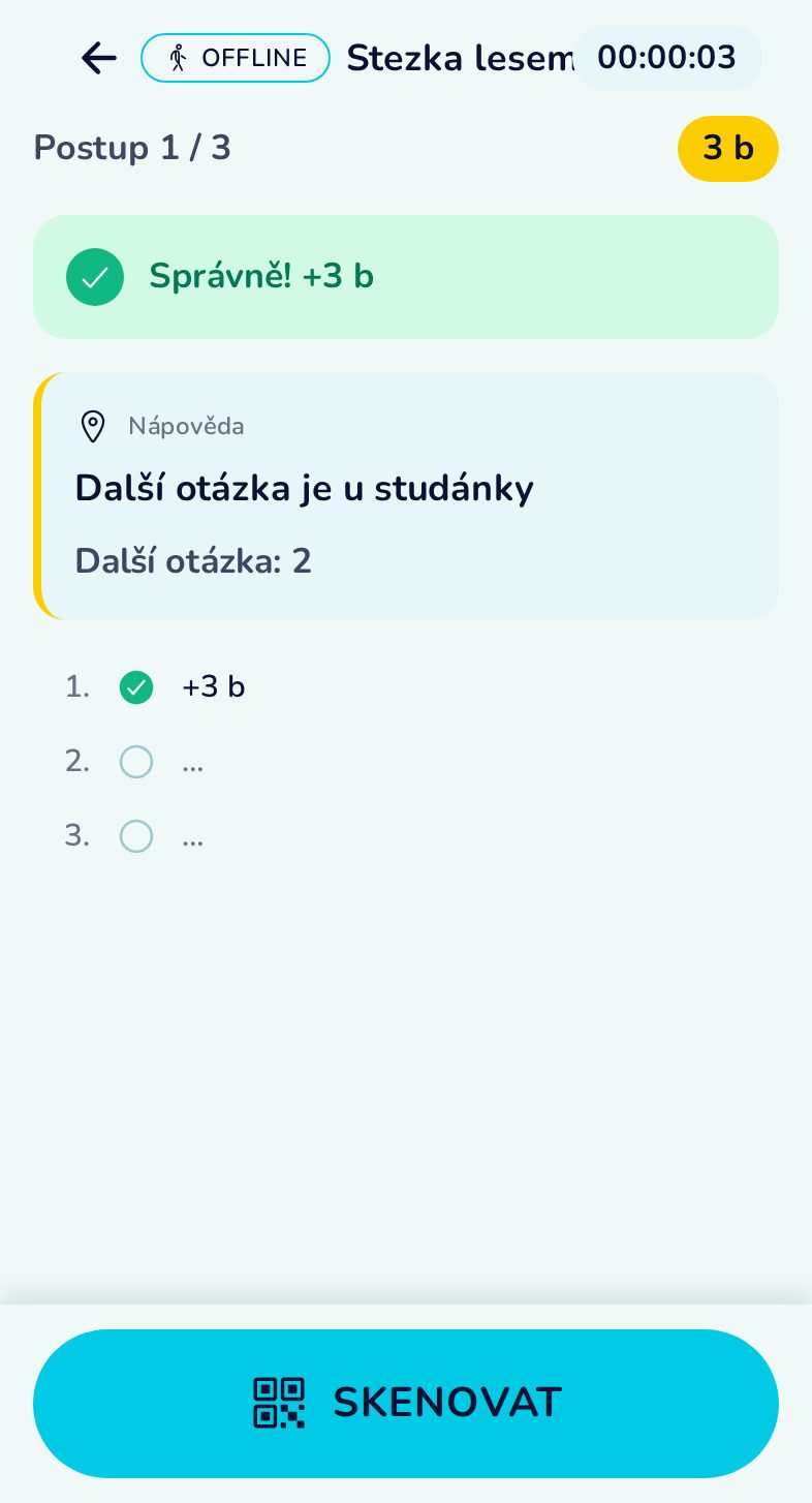 V půlce stezky