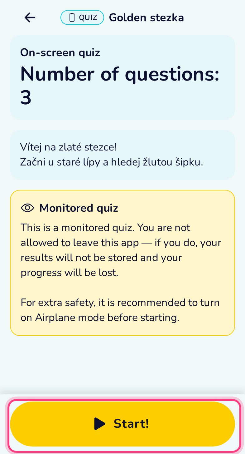 Before you start