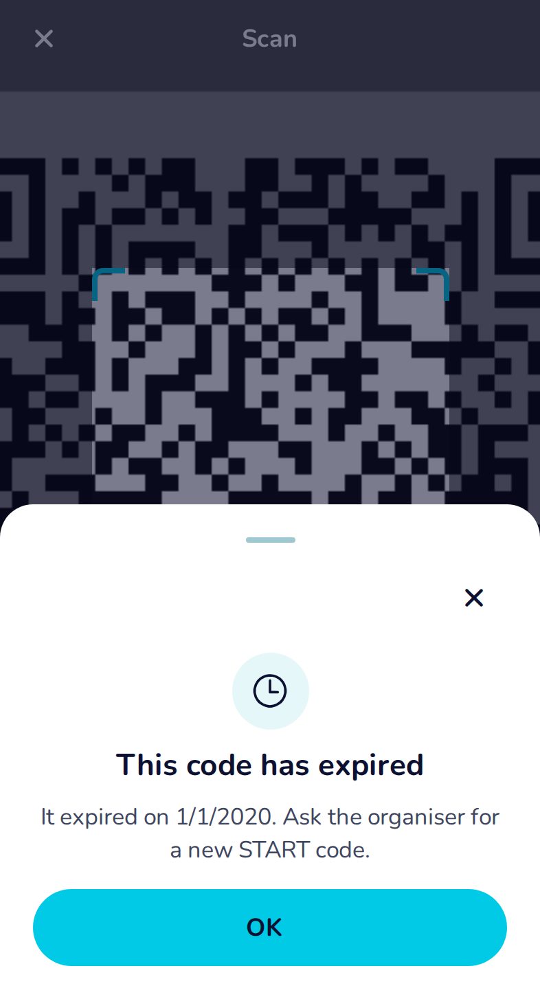 The code has expired