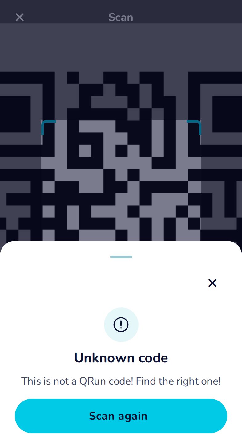 Not a QRun code